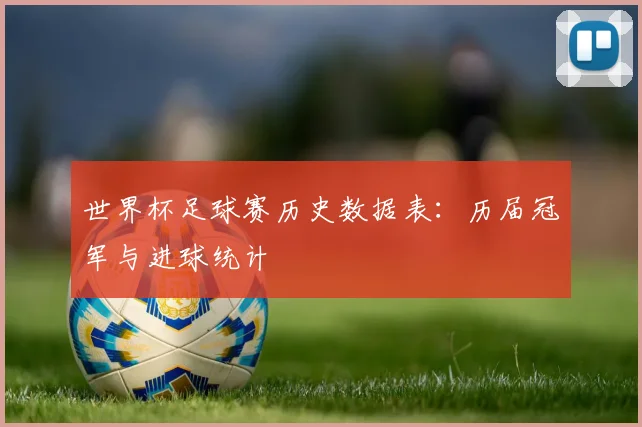 世界杯足球赛历史数据表：历届冠军与进球统计