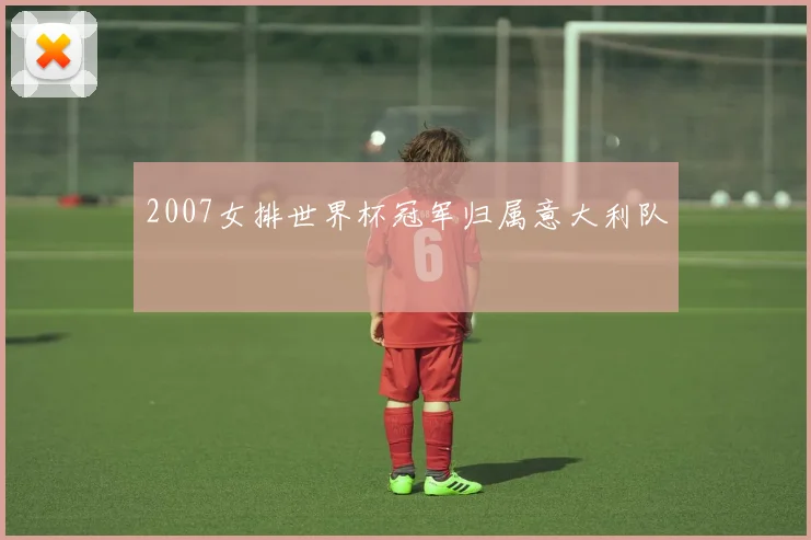 2007女排世界杯冠军归属意大利队